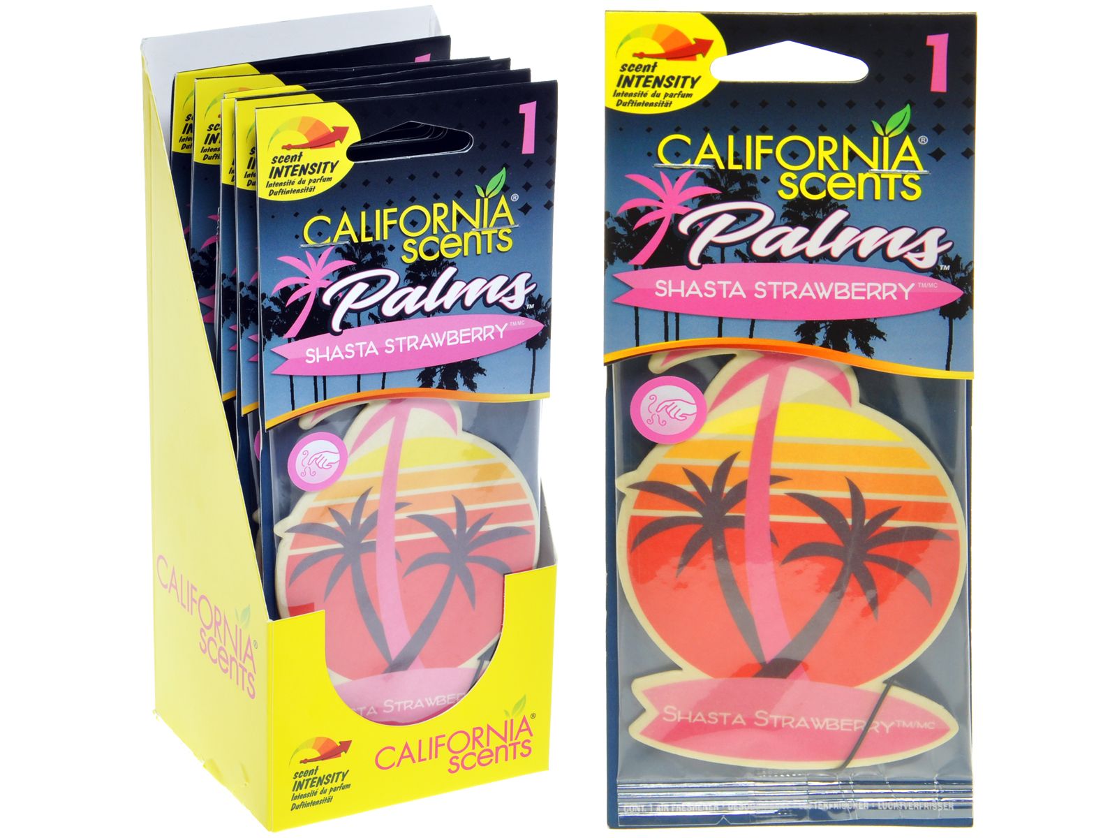 California Scents Lufterfrischer Palms Shasta Strawberry 6er