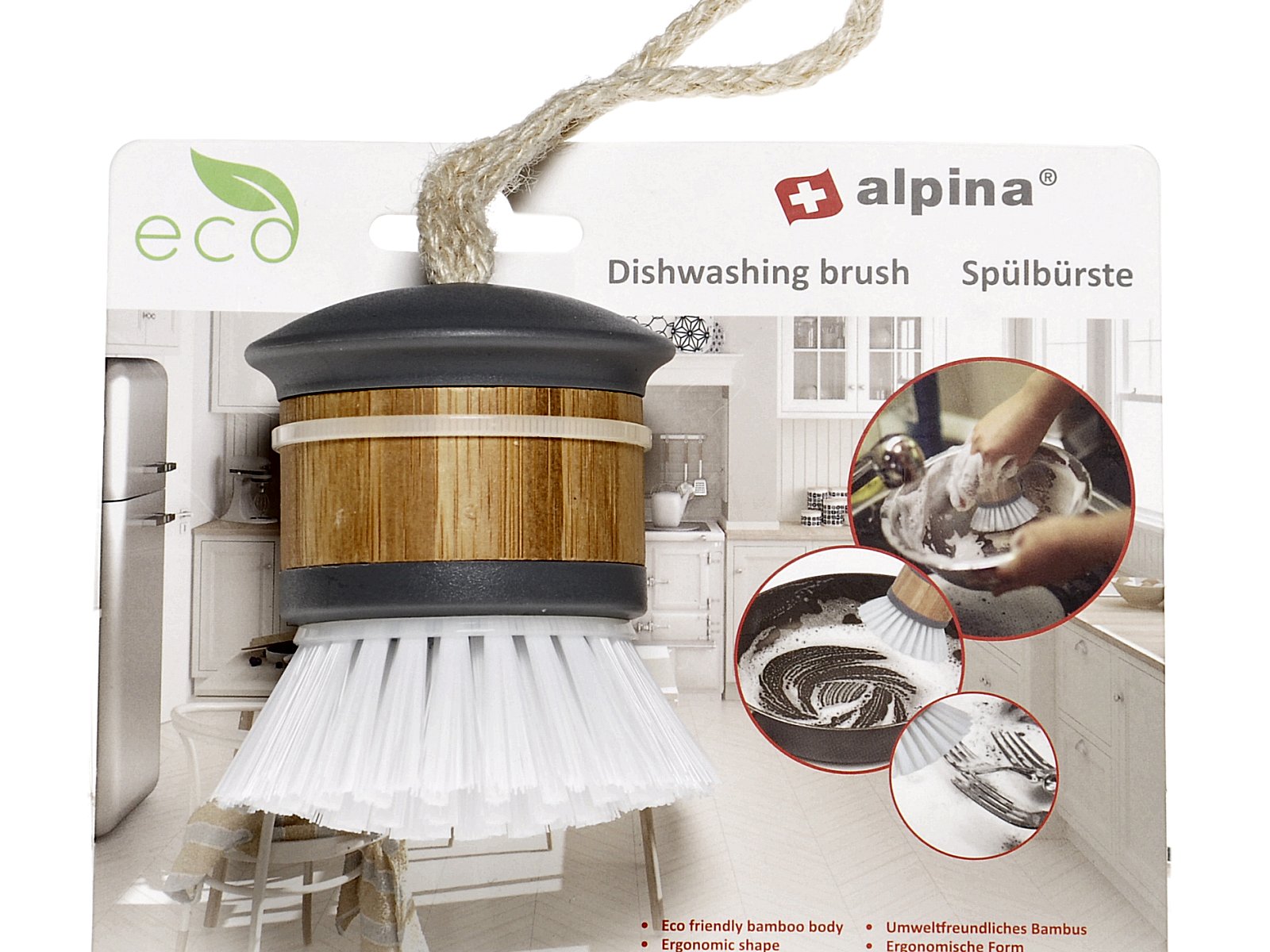 ALPINA Splbrste eco Umweltfreundliches Bambus | Tollkhn