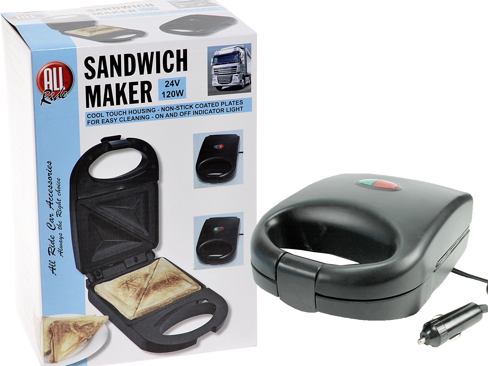 ALL Ride Sandwich-Toaster 24V / 120W Temperatursteuerung