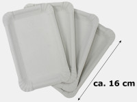 Pappteller eckig, 250erPack 10x16 cm, (VP 8x250) Pappteller eckig, 250erPack 10x16 cm, (VP 8x250)