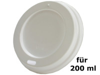 Deckel weiss mit Trinkloch passend für Kaffeebecher 200ml (68651) 1Karton= 1000 Stück Deckel weiss mit Trinkloch passend für Kaffeebecher 200ml (68651) 1Karton= 1000 Stück