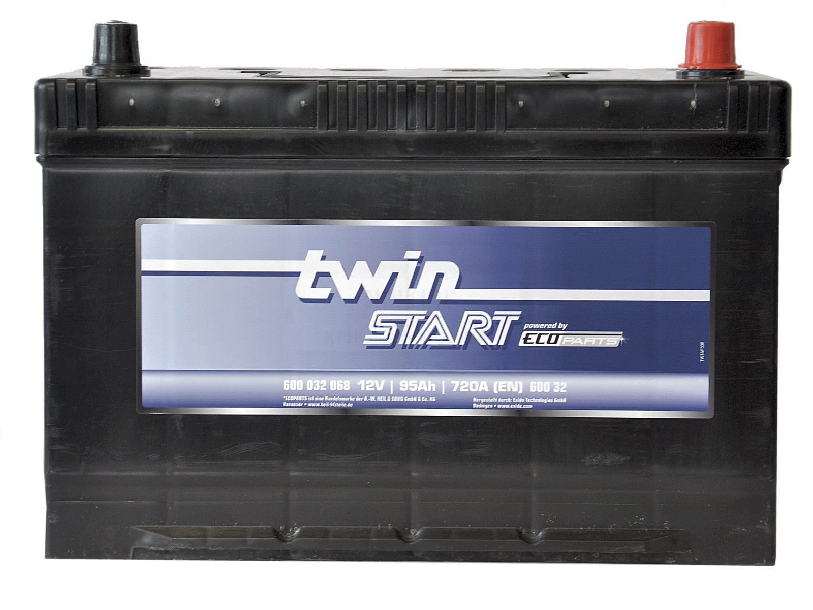twin Starterbatterie 12V 44 Ah H: 19 cm B: 21 cm