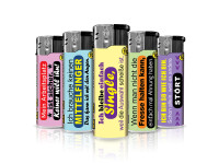 TQ Feuerzeug Elektronik, LUSTIGE SPRÜCHE im Thekendisplay 12,5 x 13 cm TQ Feuerzeug Elektronik, LUSTIGE SPRÜCHE im Thekendisplay 12,5 x 13 cm