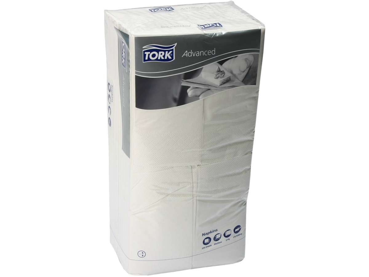 HUCHTEMEIER Papierservietten 1000 Stück – Weiß, 2-lagig, 33x33 Cm