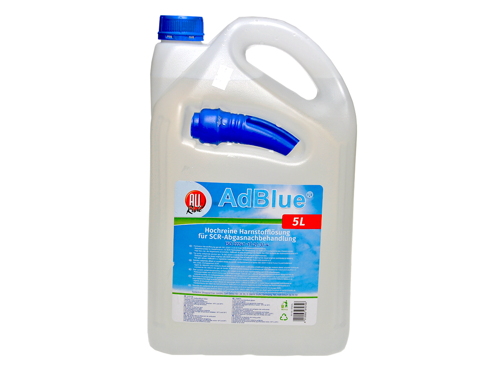 ALL Ride AdBlue ® 5 Ltr. Kanister eingetragene Marke des VDA