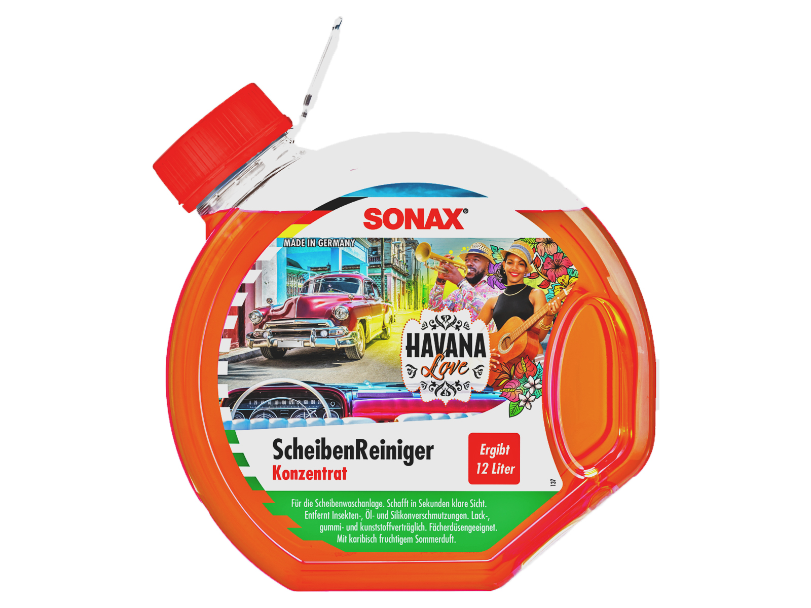 SONAX ScheibenReiniger Konzentrat Havana Love Rundflasche Mit ...