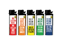 TQ Feuerzeug Reibrad, Bin nicht zickig im Thekendisplay 12,5 x 13 cm TQ Feuerzeug Reibrad, Bin nicht zickig im Thekendisplay 12,5 x 13 cm