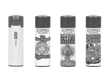 CLIPPER Feuerzeuge Weed Slogan 8A verschiedene Motive, im Thekendisplay 15 cm x 14 cm CLIPPER Feuerzeuge Weed Slogan 8A verschiedene Motive, im Thekendisplay 15 cm x 14 cm